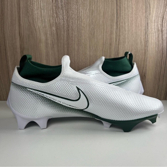 Nike Vapor Edge Pro 360 White Green Football Cleats CV6345-103 Men’s Size 12 - Picture 5 of 11